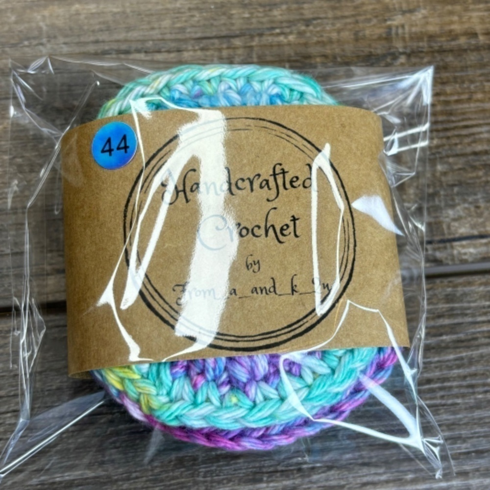 Handcrafted Crochet Scrubbies Face Round Makeup Remover Set Cotton Yarn - Picture 7 of 7